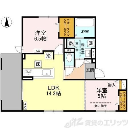 D-residence下田部Bの物件間取画像